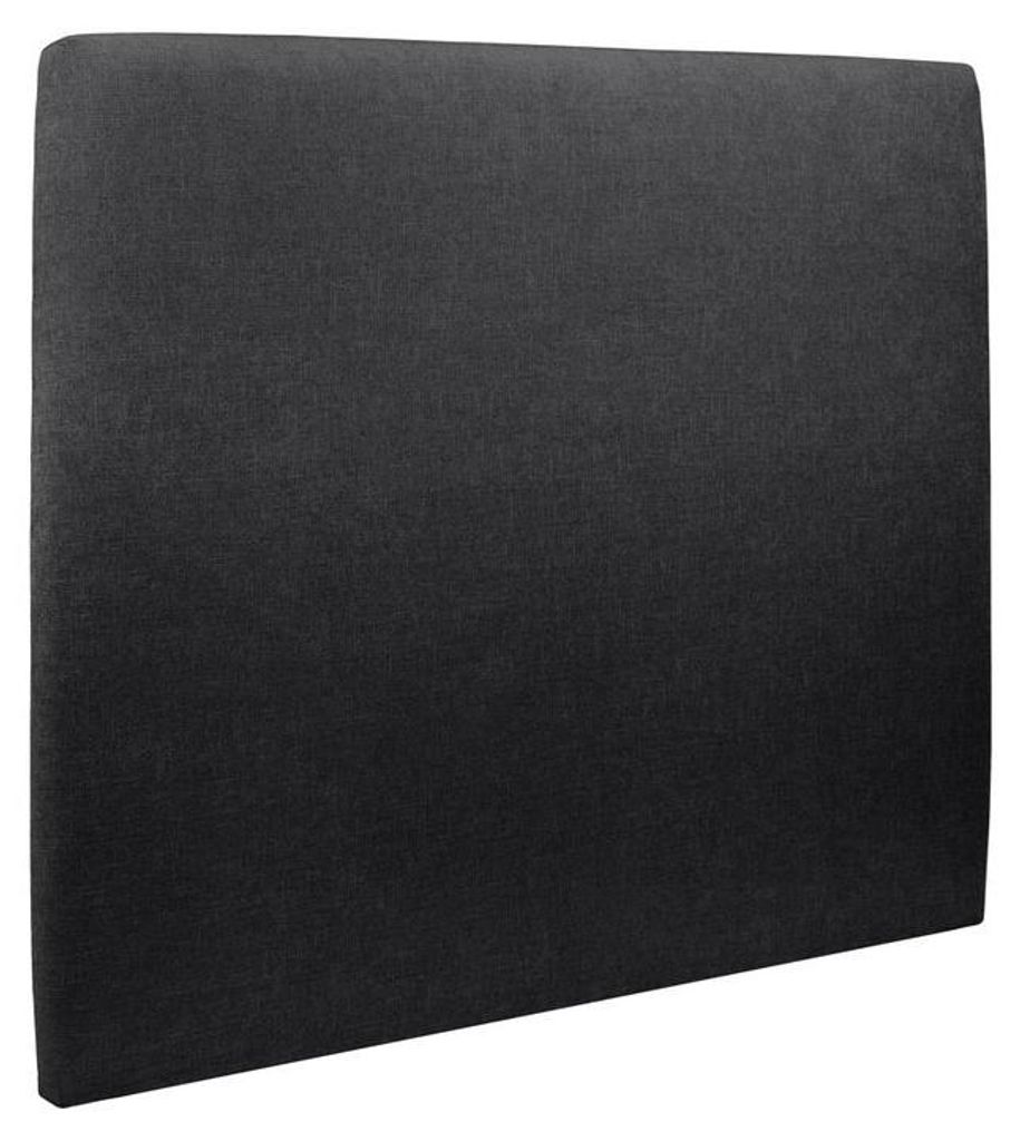 Kopfteil gepolstertes – schwarzer Stoff - 200 cm