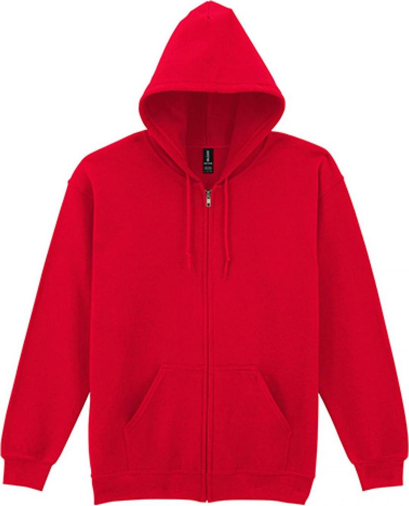 Gildan 18600 | Heavy Blend Full Zip Hooded Sweatshirt - Farbe: Red - Größe: XXL