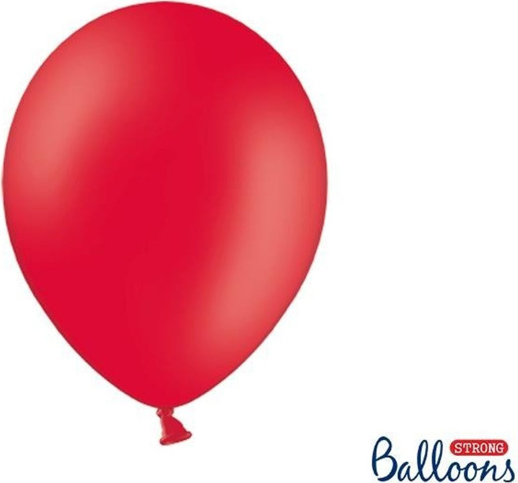 10 Stk. Luftballon Ø30cm "Uni Pastell" | Rot Produktbild 