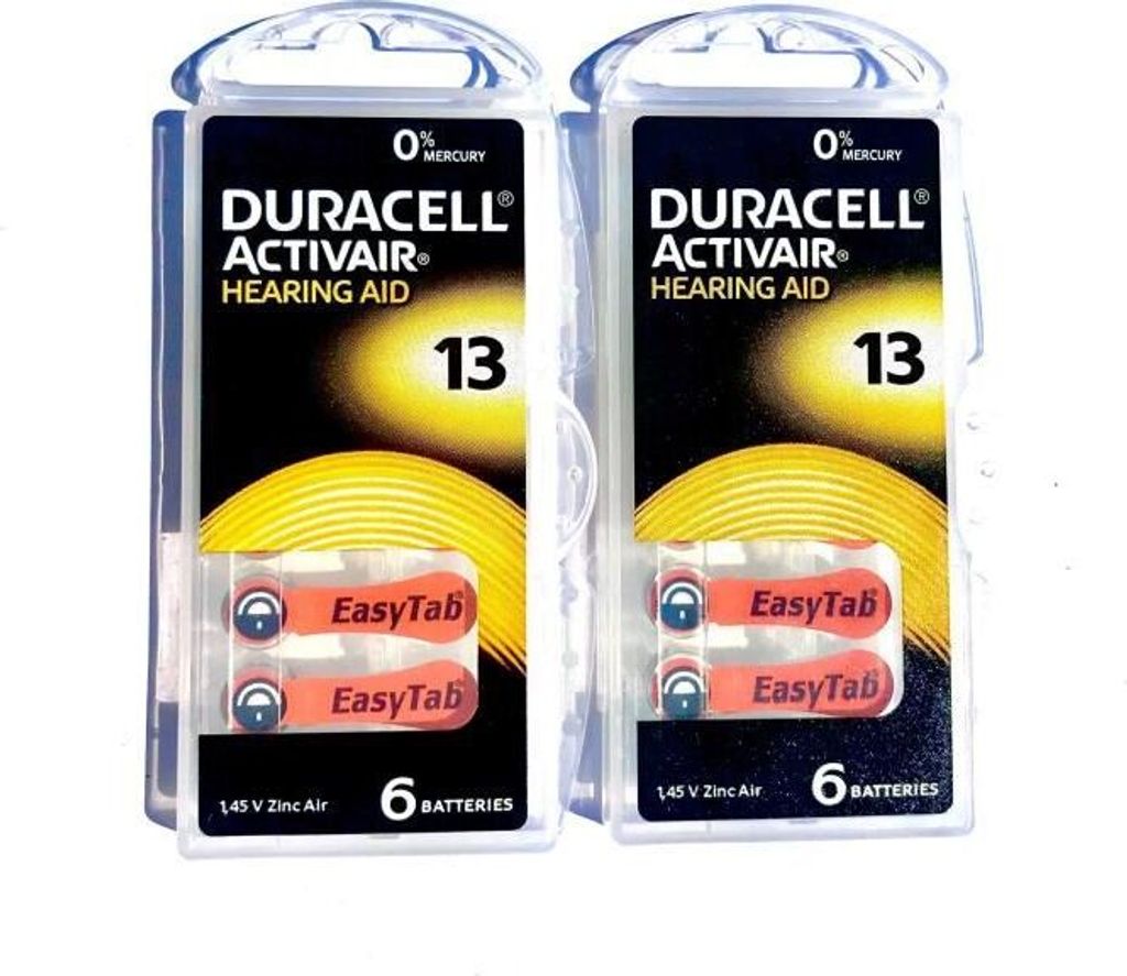12 DURACELL ACTIVAIR 13 Batterien Produktbild 