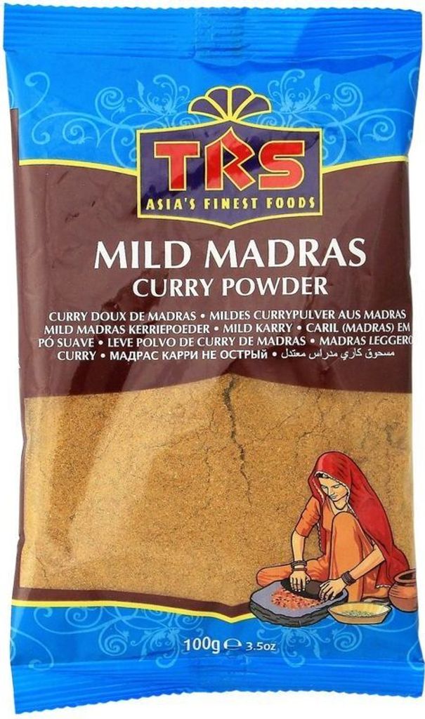 20er Pack - TRS Mildes Currypulver aus Madras (20x 100g) | MILD Madras Curry Powder