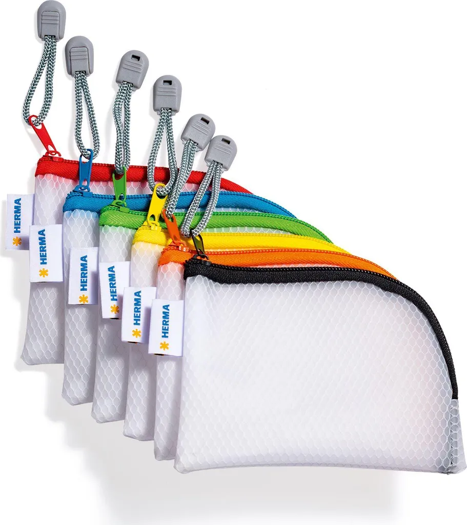 Set Viaggio HERMA 20246: 10 Tasche A7 Impermeabili per Accessori