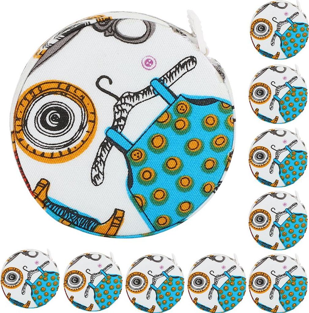 10 Stück Maßband Tragbares einziehbares Lineal Stoffkörper Schneider Nähwerkzeug