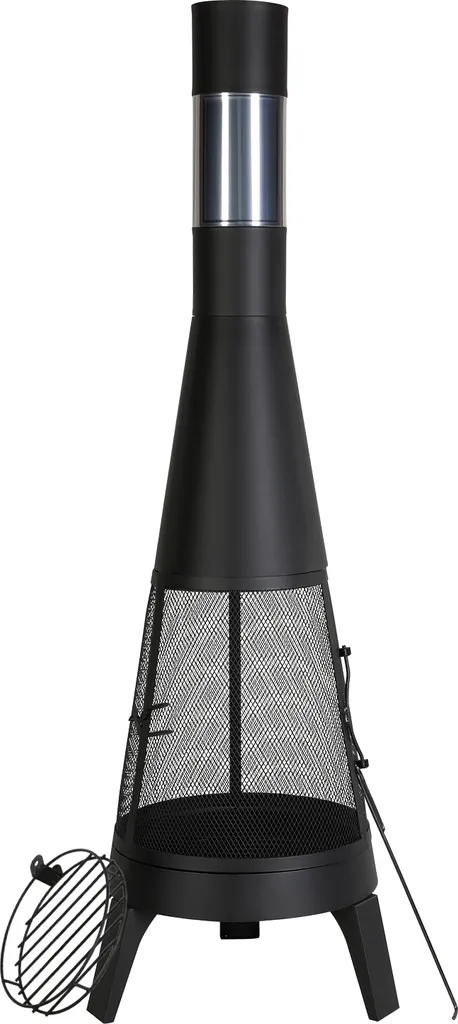 VEVOR Cheminée de Jardin conique φ508x1495 mm en Acier pour Extérieur