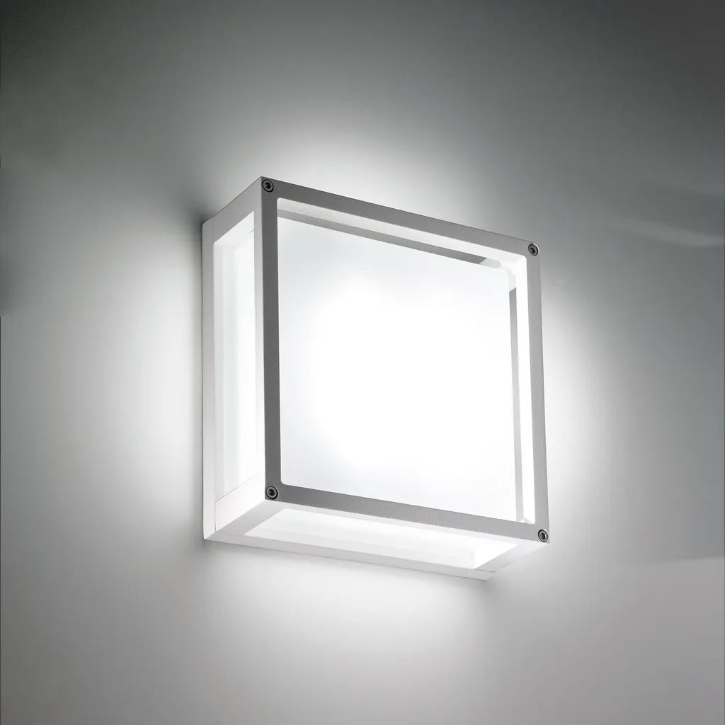 Plafonnier LED Extérieur Design Moderne Blanc Mat IP54 Haute Qualité