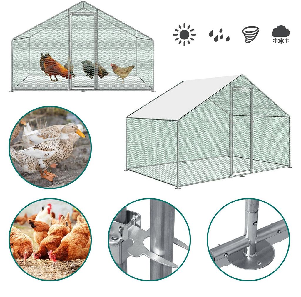 Pollaio 3x2x2 m, recinto per polli, recinto per animali, Immagine del prodotto 