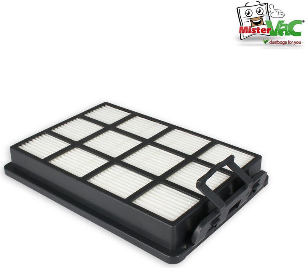 A vacuum cleaner filter is shown on a white background.