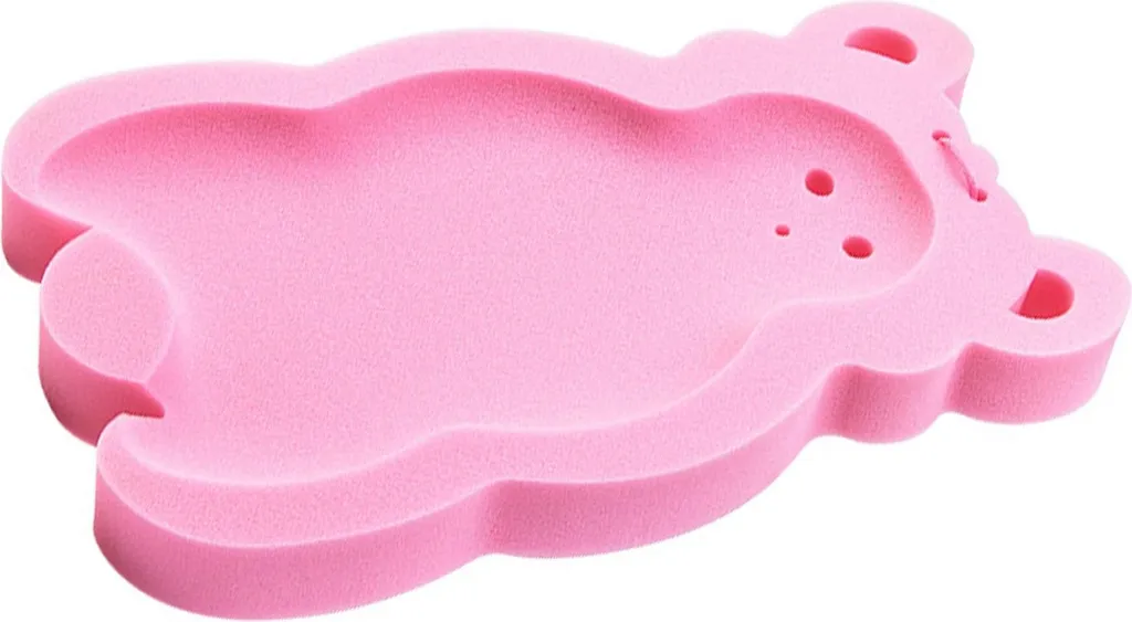 Coussin de bain bébé en éponge épaisse, réhausseur rose antidérapant