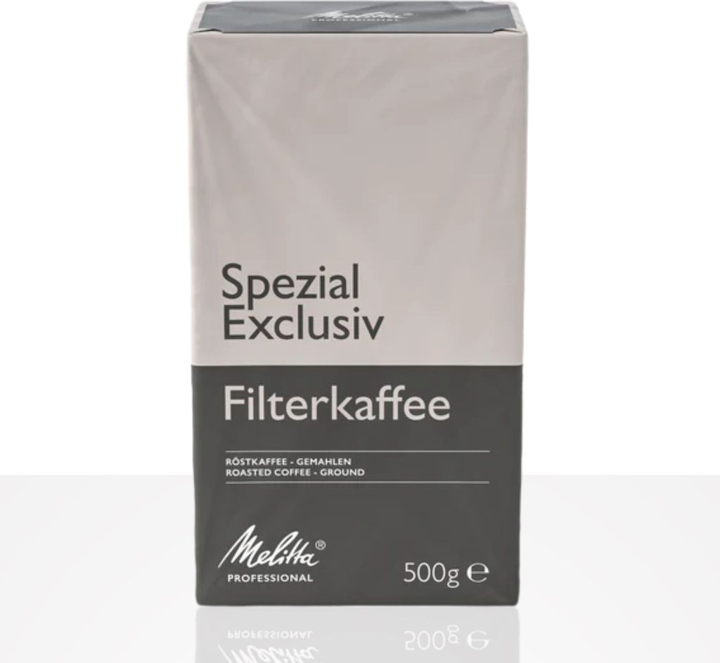 Melitta Spezial Exclusiv - 500g Kaffee gemahlen, Filterkaffee vakuumverpackt