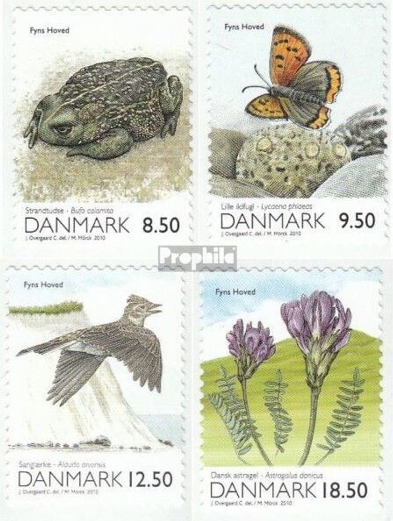 Briefmarken Dänemark 2010 Mi 1556-1559 (kompl.Ausg.) postfrisch Natur