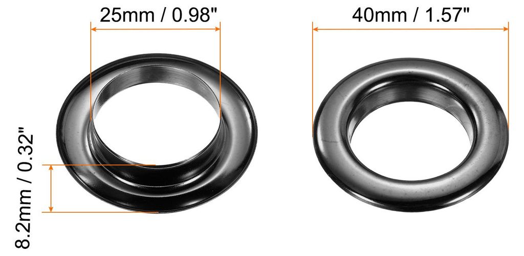 10 Stš¹ck ?sen 25 mm Innen-? Messing ?sen Metall?sen Rostfrei Planen?sen Grommet Kit mit Unterlegscheiben Eyelets fš¹r Banner Leder Schuhe Hand...