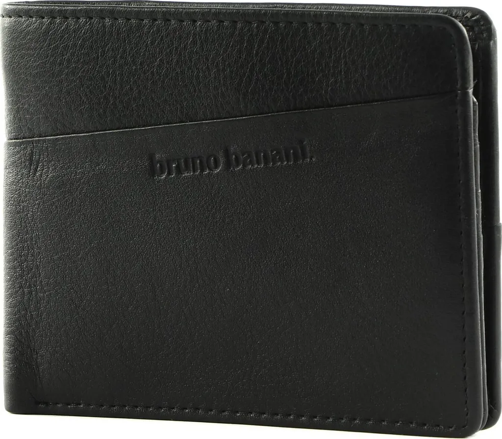 Wallet Black bruno banani | Portafoglio Pelle con Protezione RFID