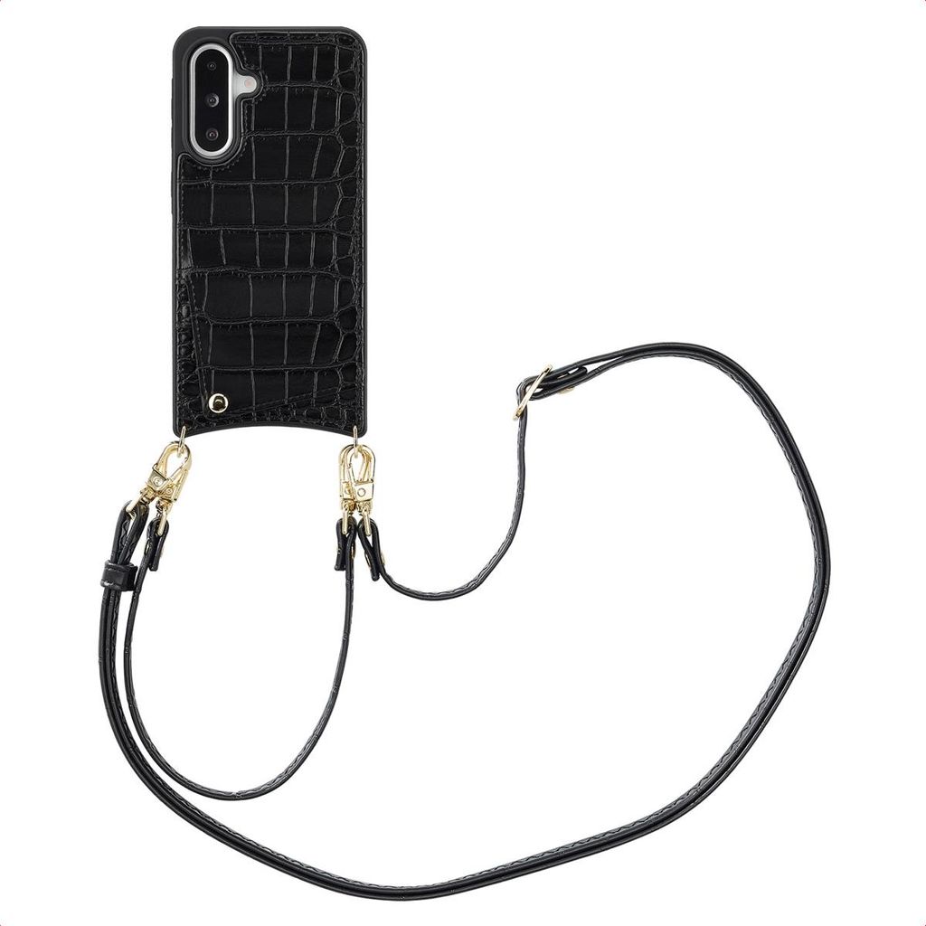 Etui na telefon Selencia Nova Croco ze sznurkiem i uchwytem Zdjęcie produktu 
