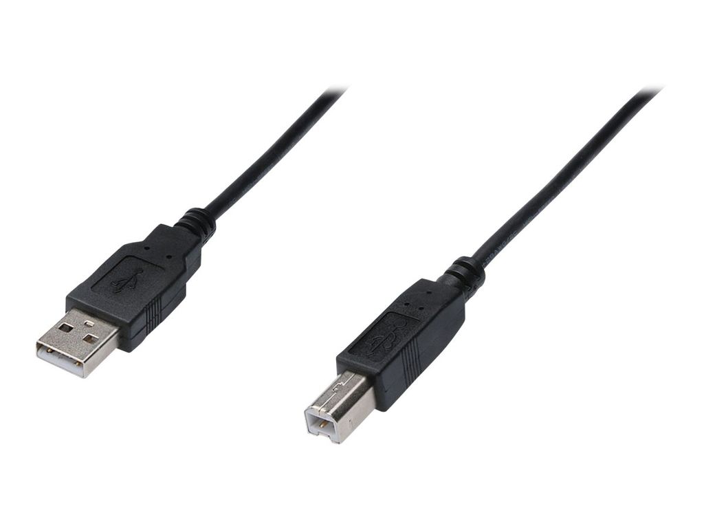 Digitus USB-A – USB-B Anschlusskabel, 3m, 3 m, USB A, USB Produktbild 