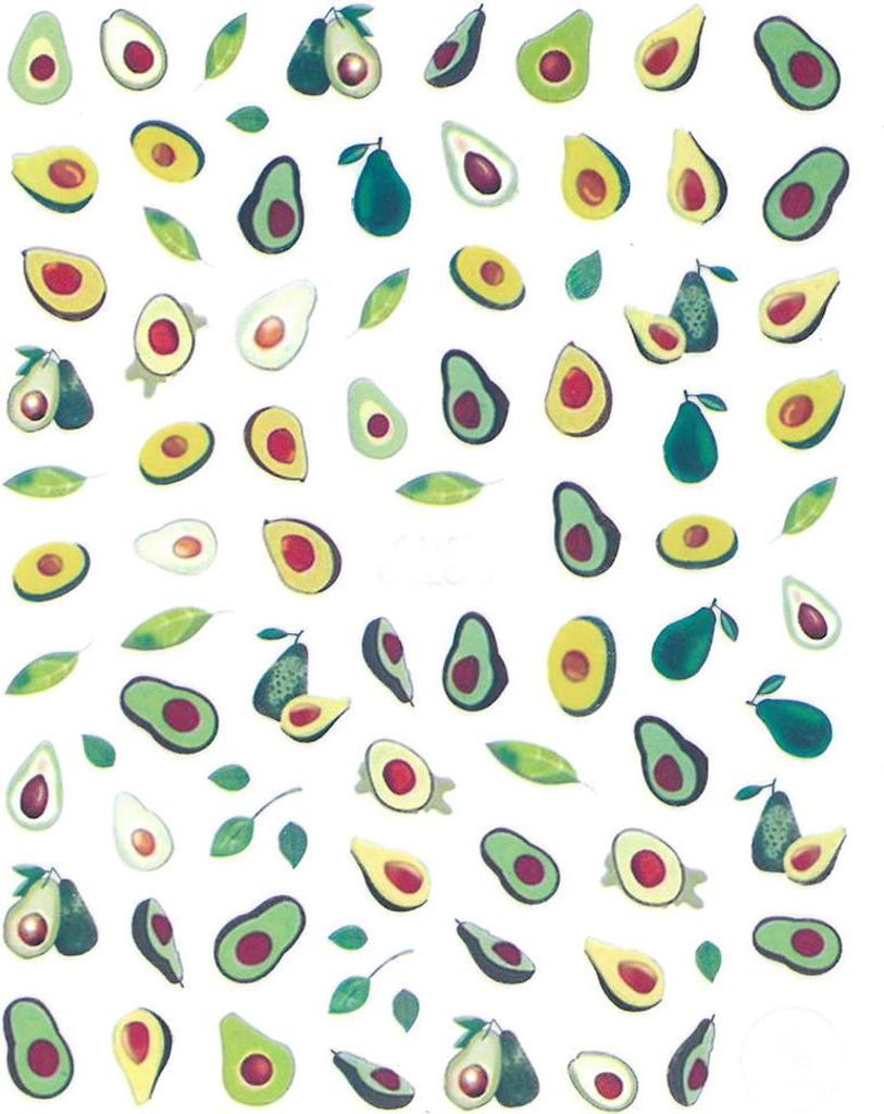 Dünne selbstklebende Frucht-Nagelsticker CA-572