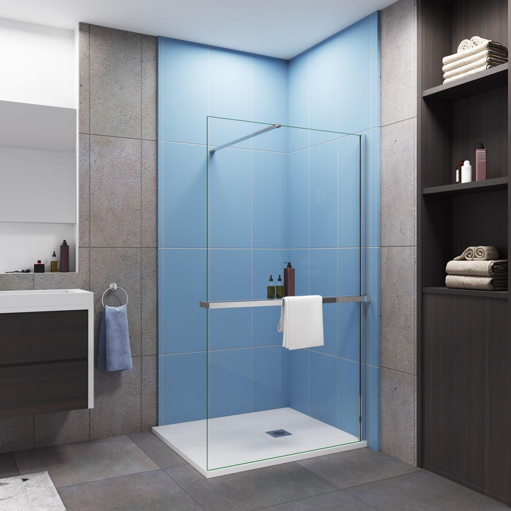 120x200cm 8mm Sicherheitsglas Duschwand Walk-in Duschabtrennung