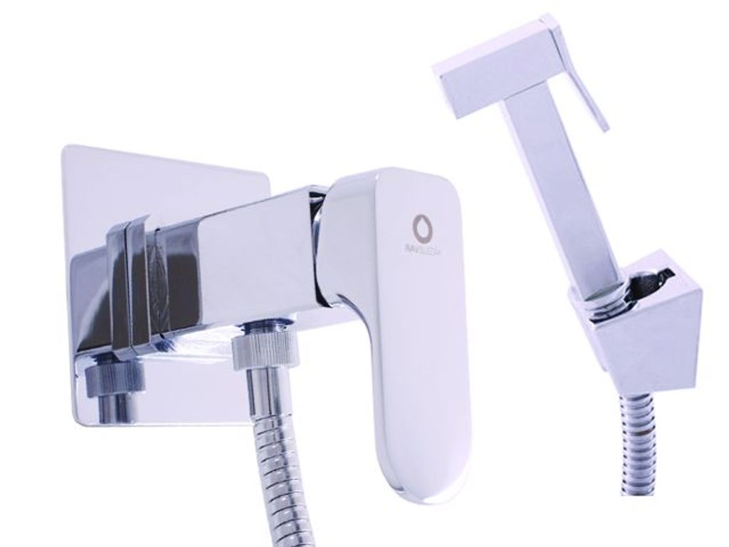 Bidetmischer mit festem Standfuß und YUKON Handbrause in Chrom RAV SLEZAK Oberfläche: Handbrause verchromt,