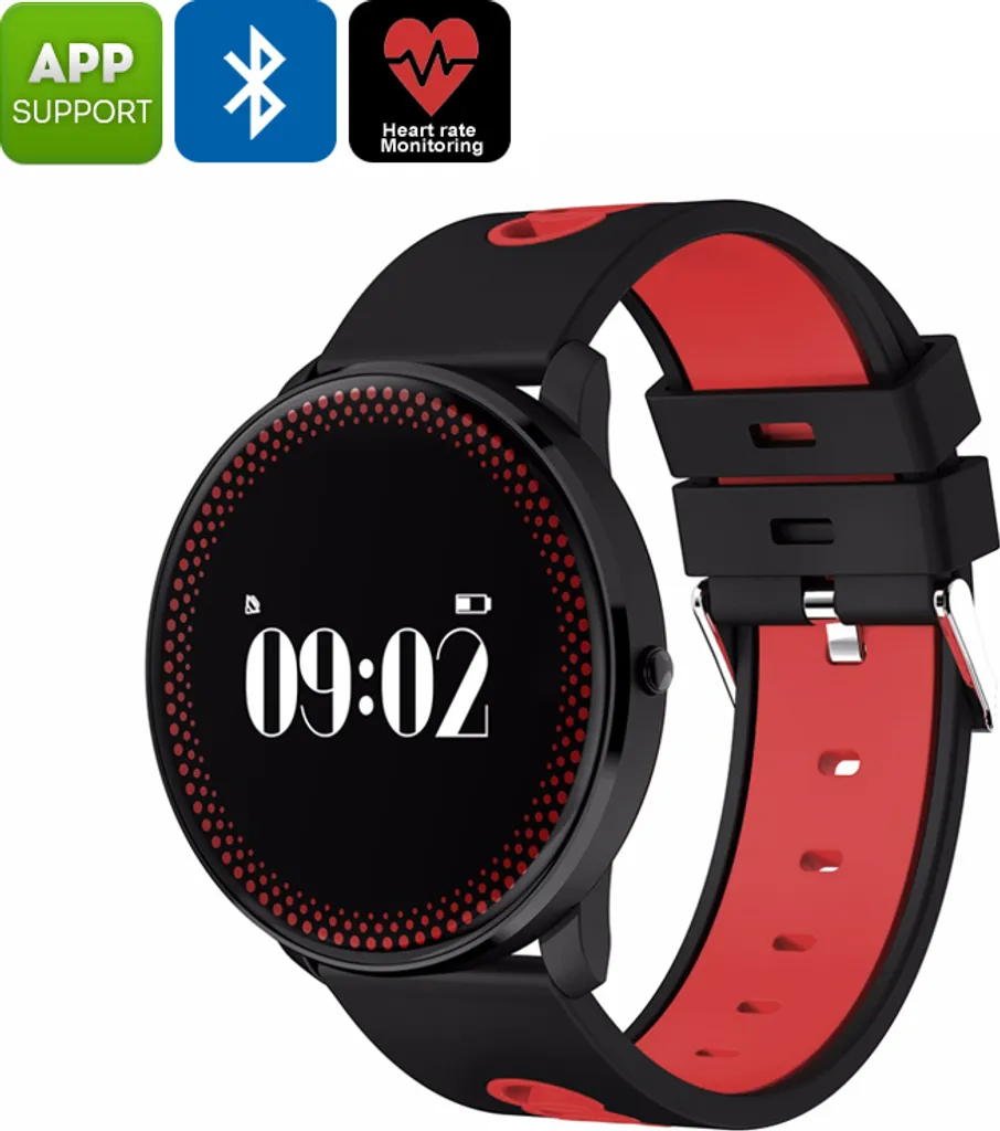 ORDRO CF007 Rosso: Fitness Tracker Bluetooth e Cardiofrequenzimetro