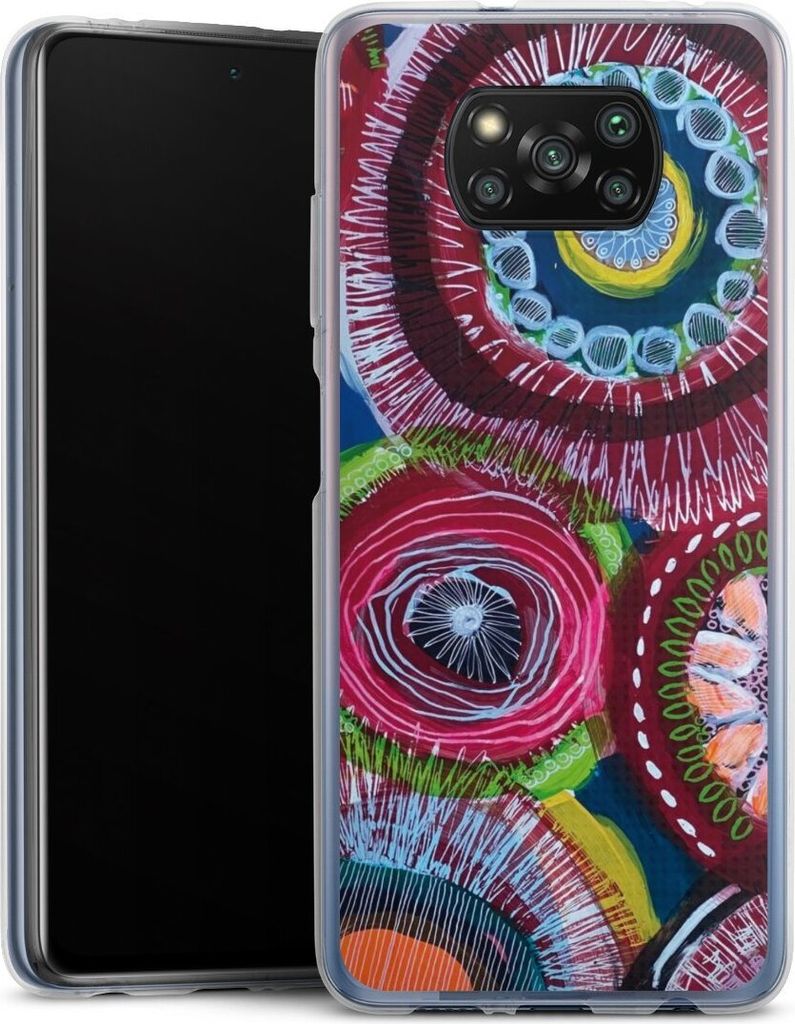 DeinDesign Handyhülle für Xiaomi Poco X3 Pro Silikon Hülle Case Smartphone Schutzhülle Farbe Malerei bunt