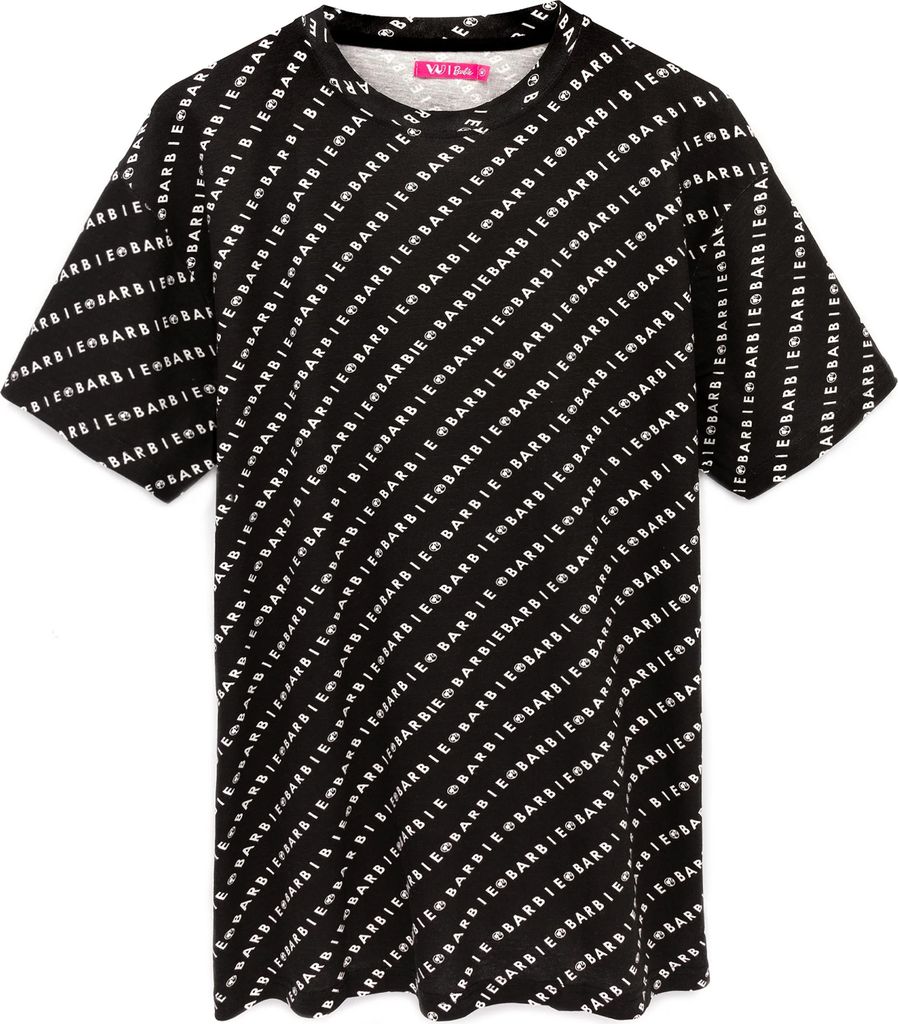 Barbie - T-Shirt Logo für Damen NS7373 (L) (Schwarz)
