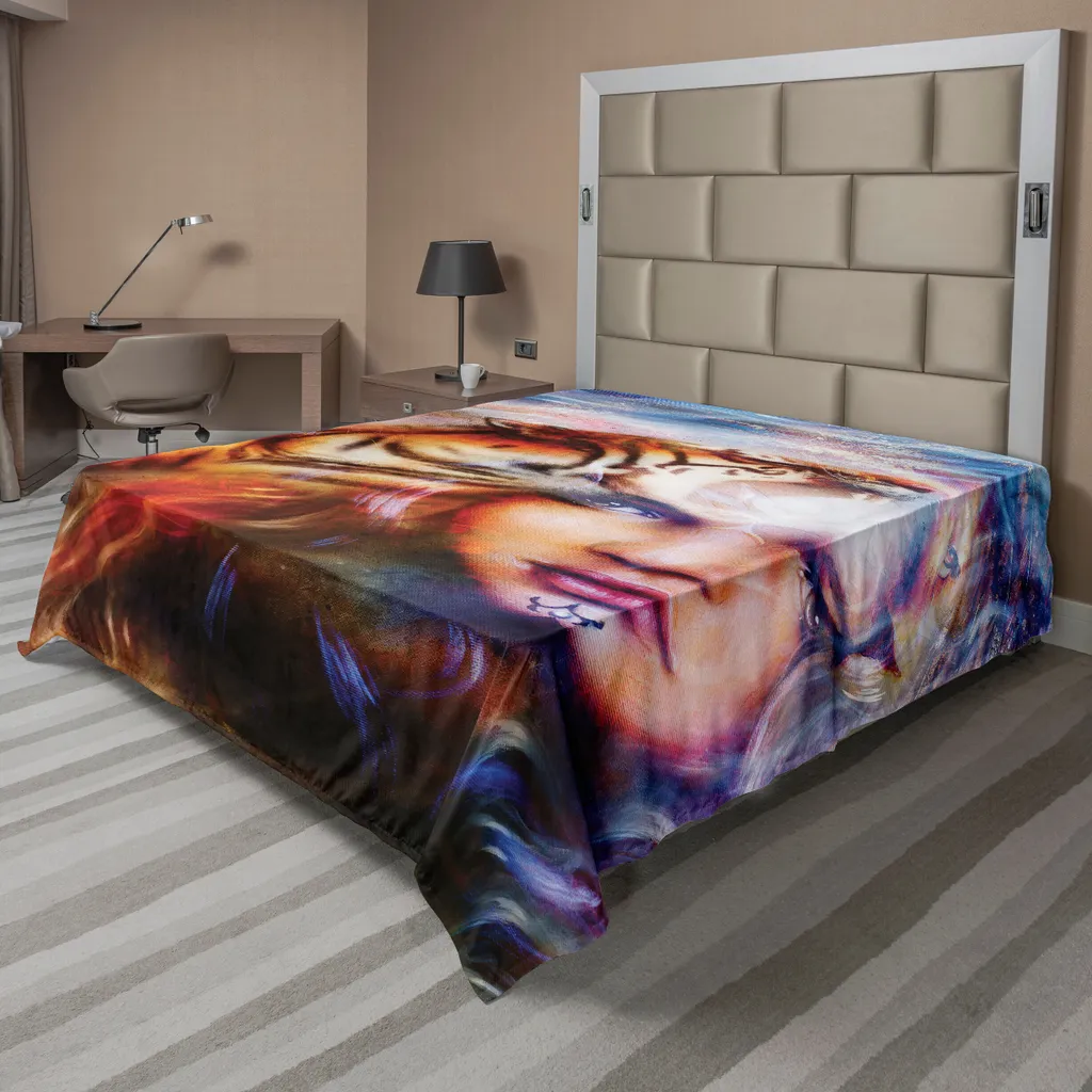 Drap de Lit 275x260 pour Décoration de Chambre Ambiance Zen et Sauvage