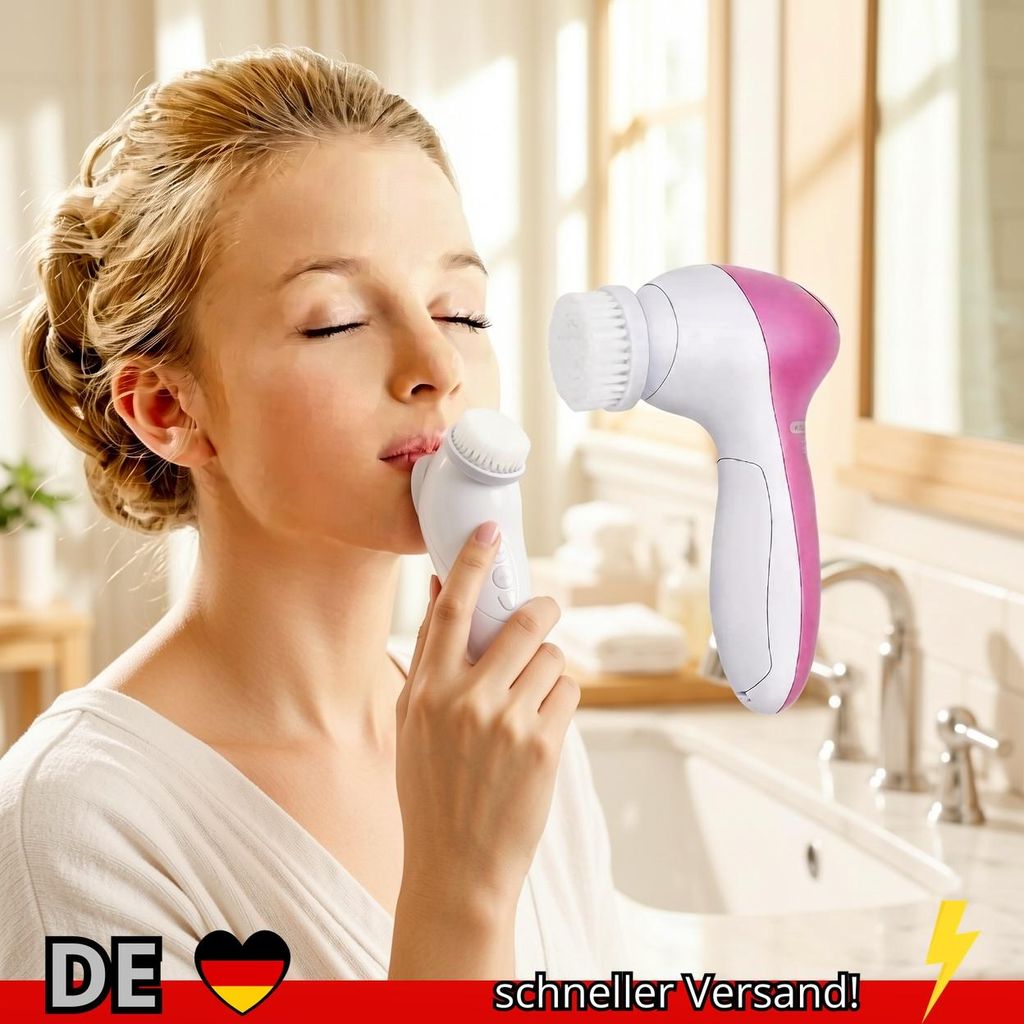 Gesichtsreinigungsbürste Elektrisch 5-in-1 Waschbar