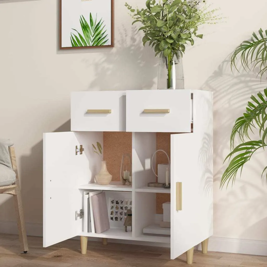 Credenza Bianca 69,5x34x89 Maison Exclusive | Mobiletto per Ufficio e Casa - 6