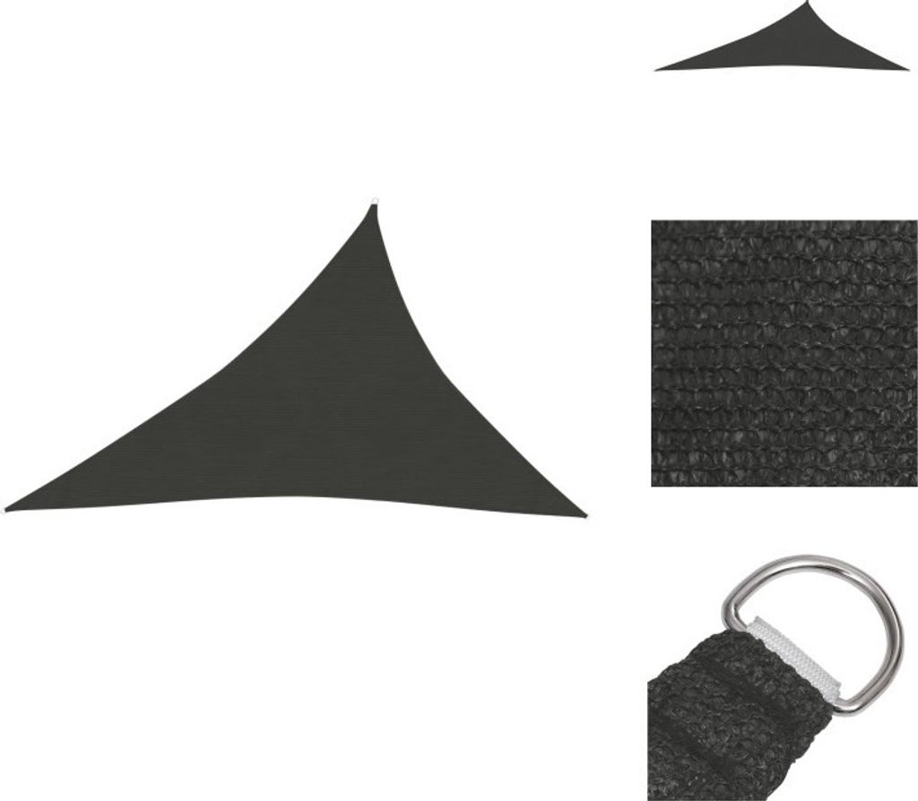 vidaXL Markýza 160 g/m² antracitová 3x4x5 m HDPE - Obrázek produktu 