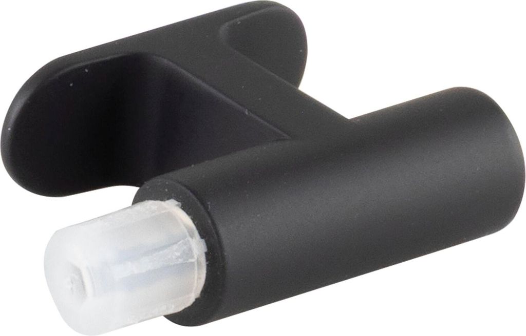 Pamar Endsockel Nelo Griffstange, Endkappe Abschlussstück Halterung + robustes Design, Zinkdruckguss schwarz matt, 47x50x20 mm