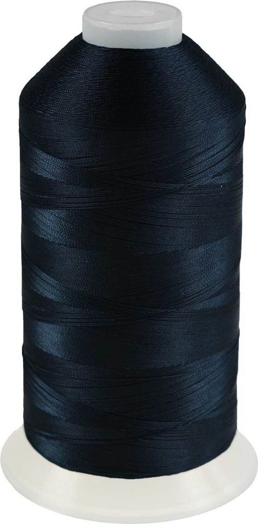 3000m Nähgarn Polyester 210D/2 UV-beständig Sattlergarn Jeansgarn Ledergarn 13 Farben erhältlich, Farbe:A804 dunkelblau