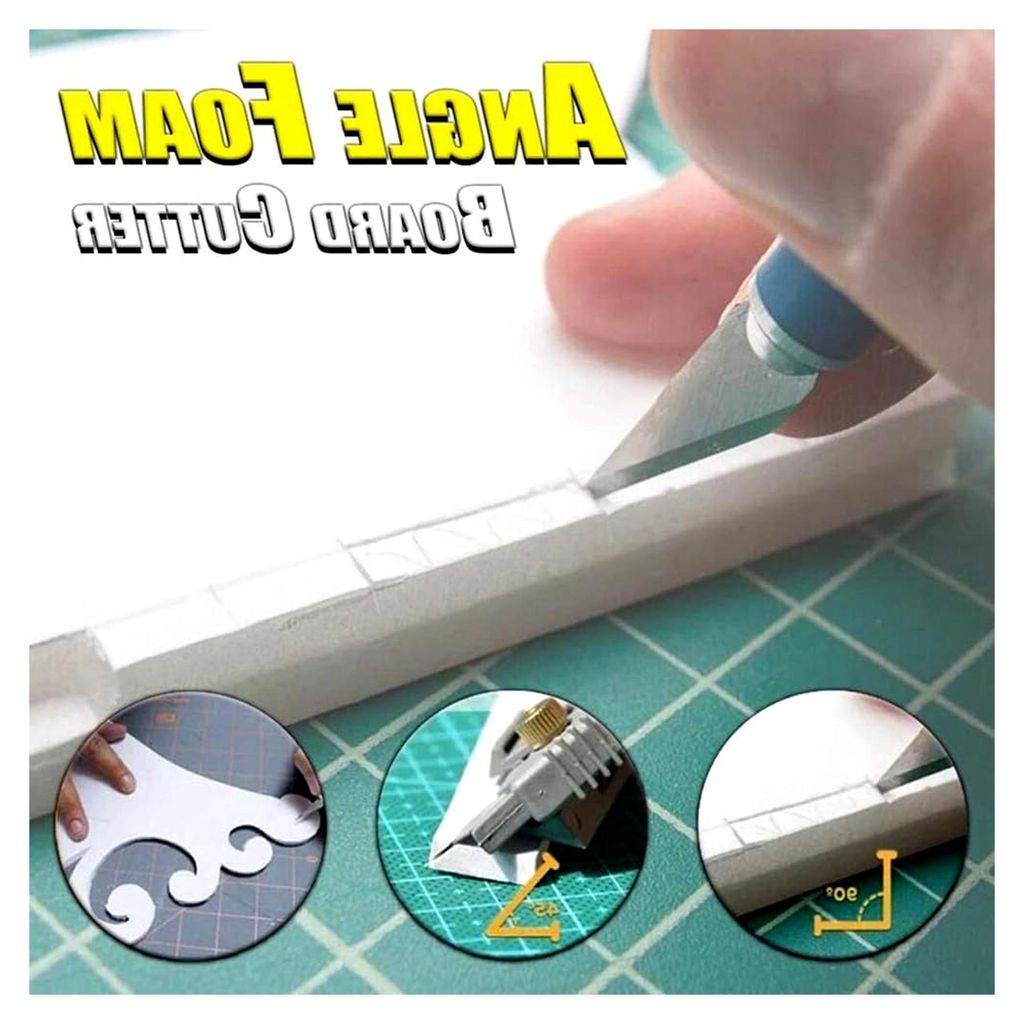 Schneidewerkzeug für 45- und 90-Grad-Schaumstoffplatten, abgeschrägter Schneideschneider für Passepartouts