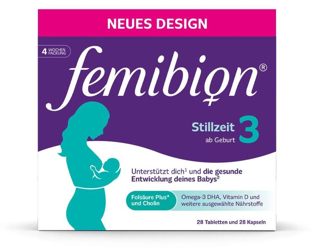 Femibion 3 Stillzeit Kombipackung 2X28 St Produktbild 