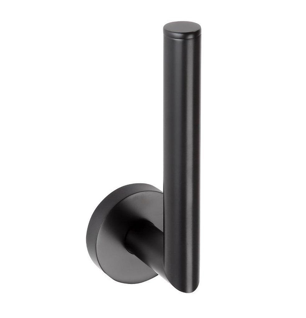Wymienny uchwyt na rolkę papieru toaletowego X-ROUND BLACK, Zdjęcie produktu 