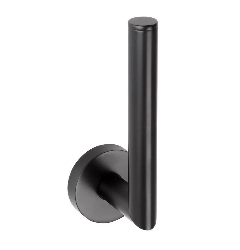 Porta rotolo ricambio Bemeta DARK nero opaco - Ottone antiruggine