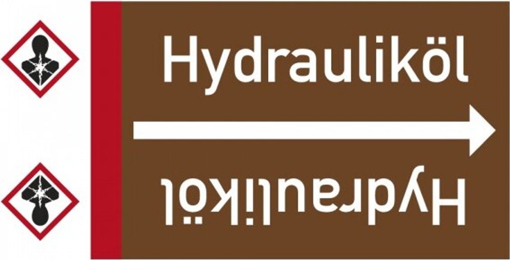 Dreifke Rohrleitungsband Hydrauliköl, DIN 2403, ab Ø 15mm, braun/weiß, 33m/R...