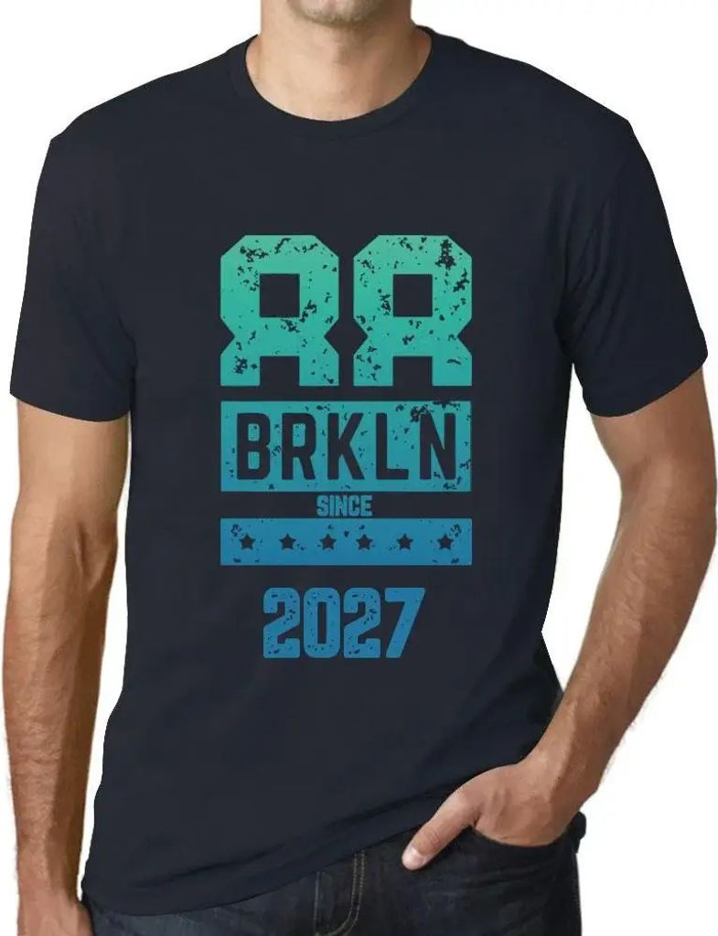 Herren Grafik T-Shirt Brkln seit 2027 – Brkln Since 2027 – Öko-Verantwortlich Vintage Jahrgang Kurzarm Lustige Druck Geburtstag Geschenk Mann