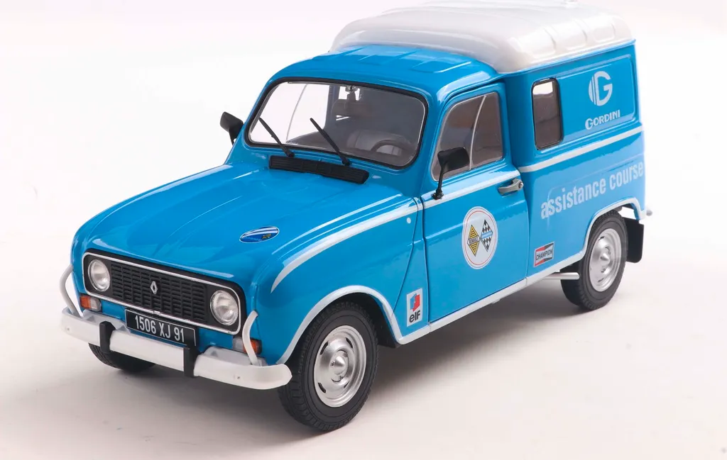 Voiture Miniature Renault 4LF4 1976 Gordini Service Solido 1:18 Bleue