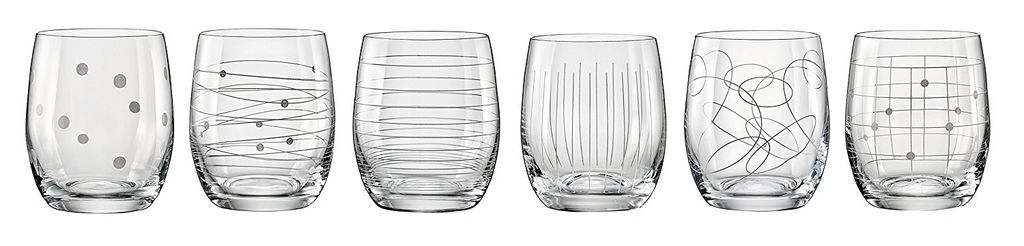 Wassergläser Whiskygläser Becher Saftgläser Kristallglas Elements 300 ml 6er Set Bohemia Crystalex