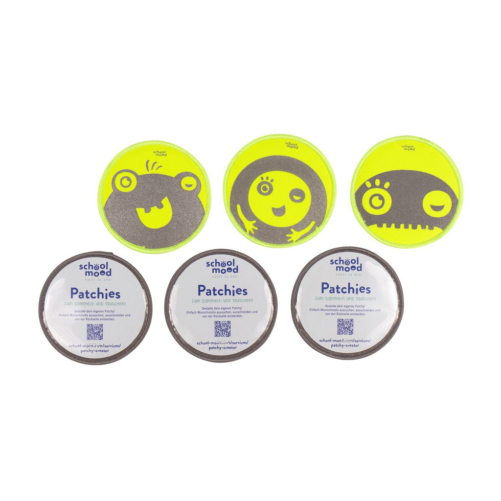 School Mood 6er Patchy-Set Yellow Monsters Produktbild 