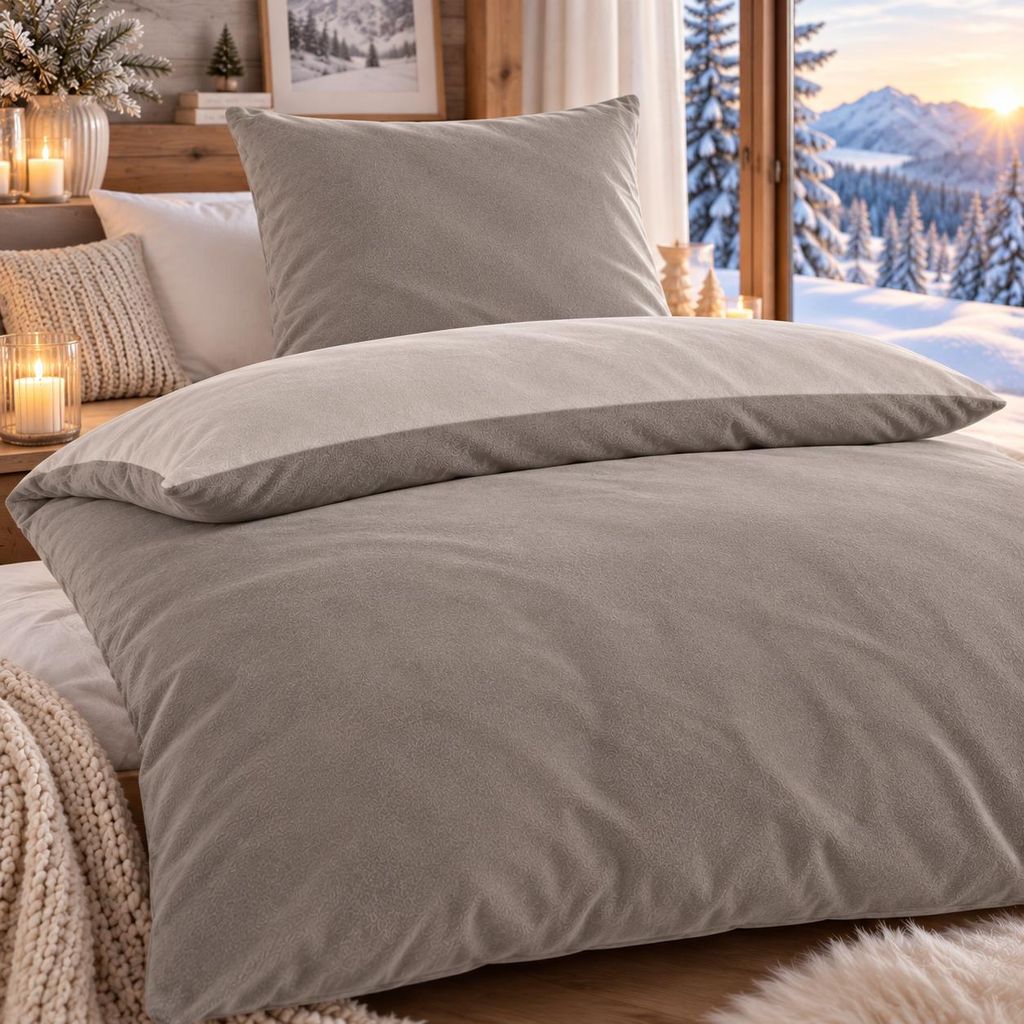Winter Bettwäsche 135x200 cm 2-teilig – Flauschige Produktbild 