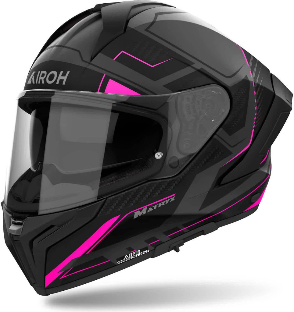 Kask AIROH Matryx Rocket matowy czarno-różowy rozmiar S Zdjęcie produktu 