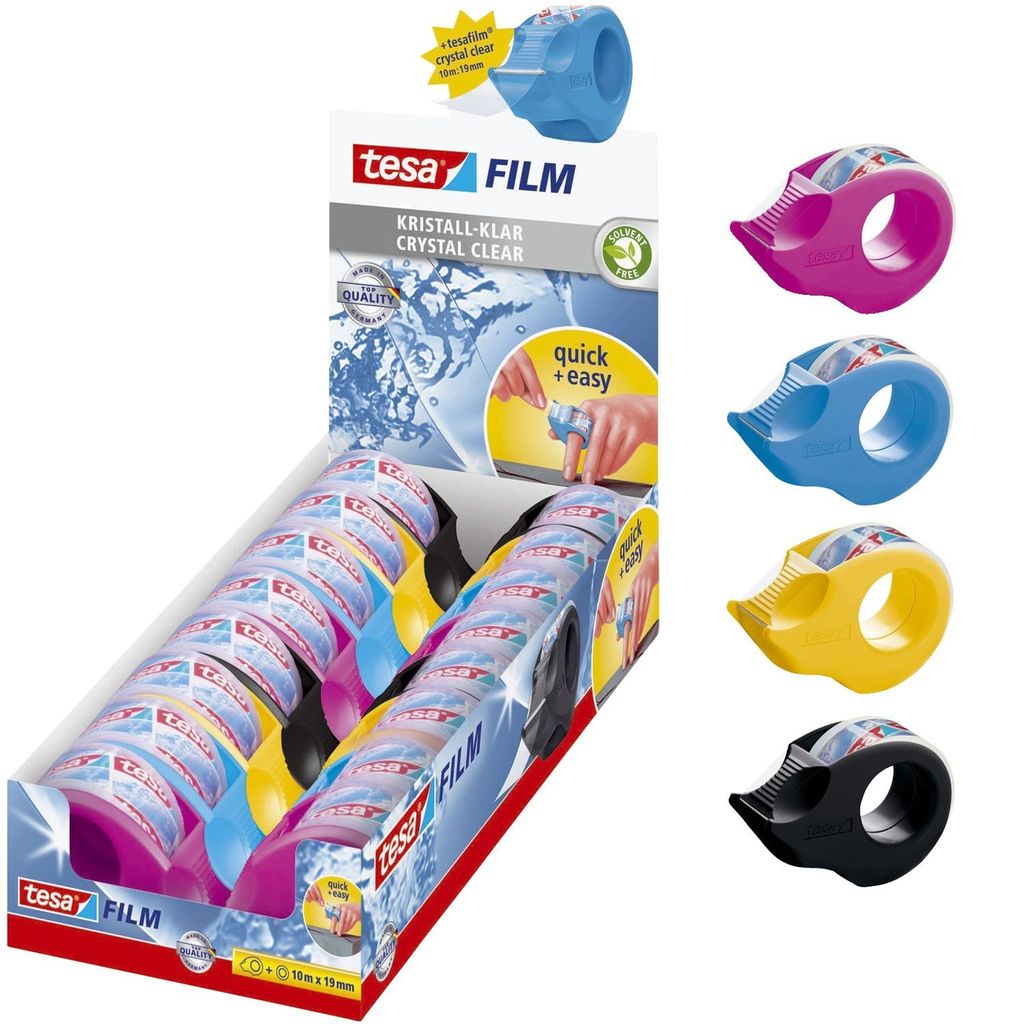 Tesa Mini Handabroller sortiert mit kleberolle Produktbild 