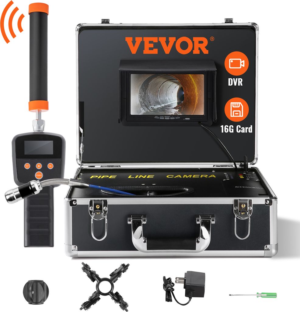 VEVOR 30m 7"Rohrkamera Kanalkamera Inspektionskamera Produktbild 1