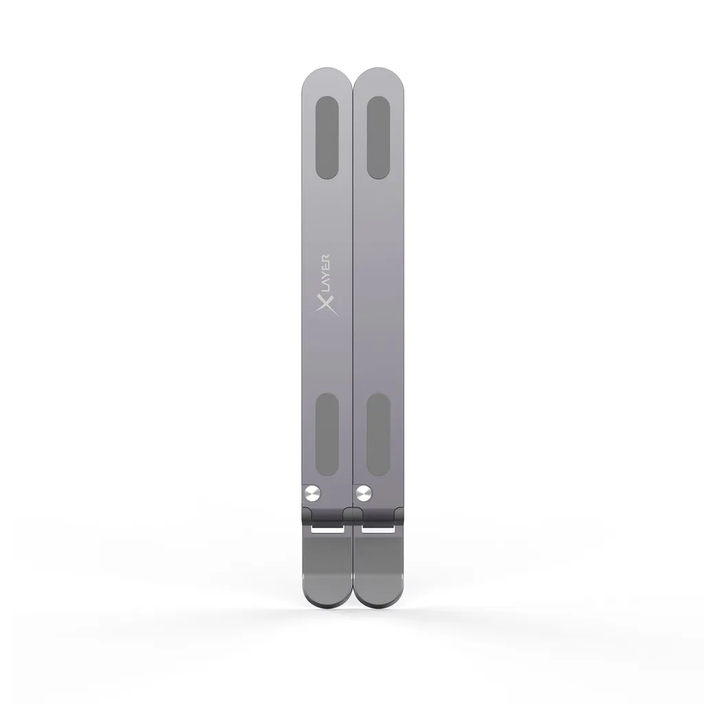 Support de Bureau Pliable Xlayer pour PC Portable - Idéal Télétravail Gris