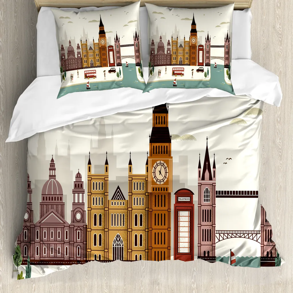 Copripiumino Artistico ABAKUHAUS Londra - Big Ben Style 155x220cm
