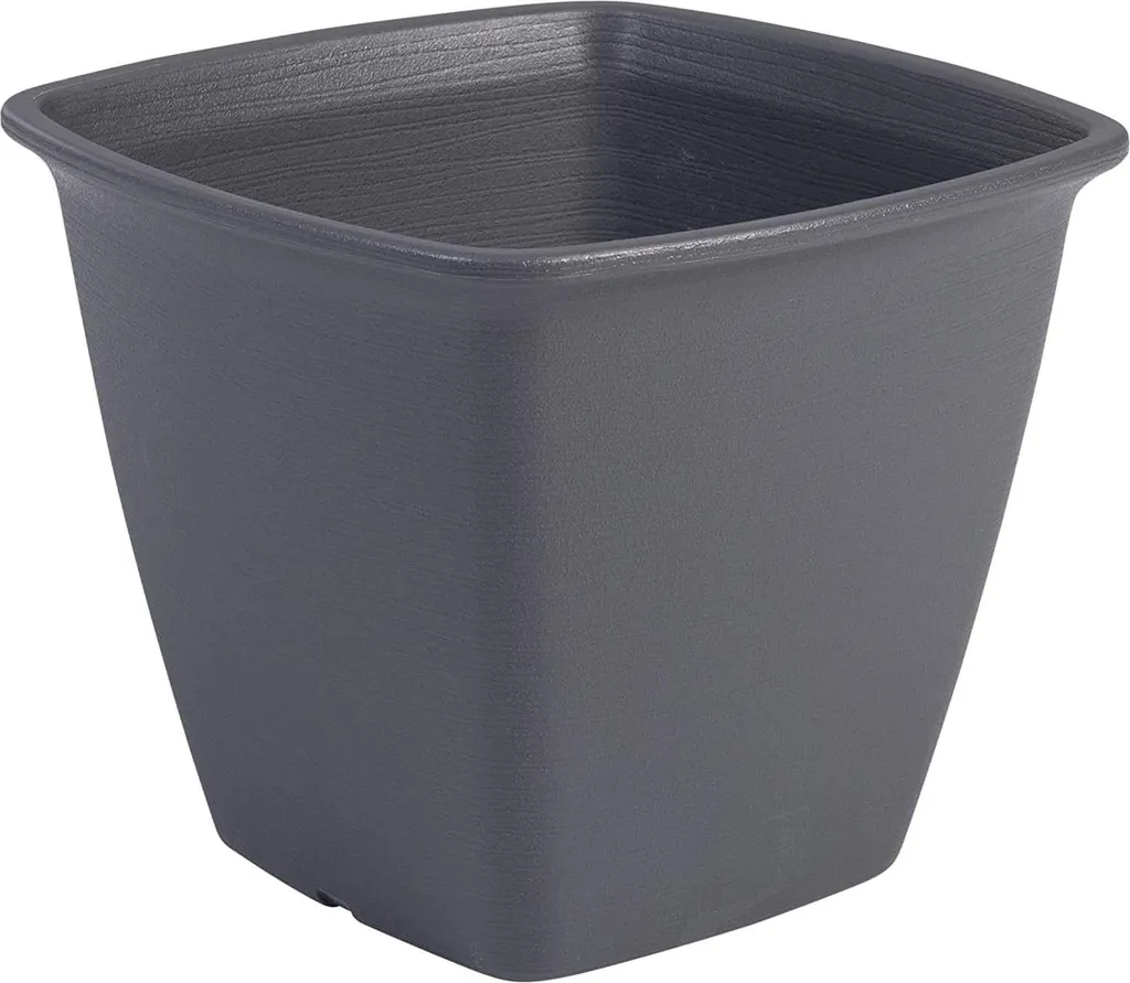Pot de fleurs carré extérieur 30cm avec réserve d'eau spécial balcon