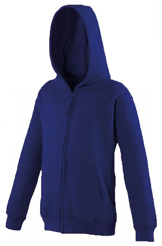 Awdis - Kapuzenpullover Mit Reißverschluss für Kinder LT2844 (152-158) (Marineblau)