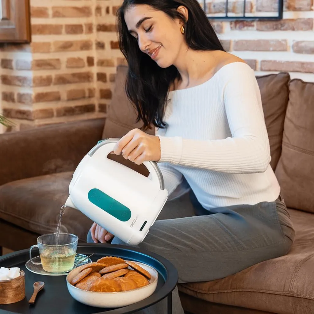 Bouilloire Blanche Thermosense 180 Cecotec pour Thé et Café Matinal - 9
