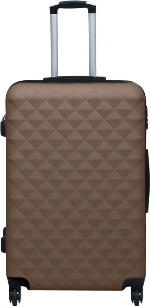 Set Valigie vidaXL 2 Pezzi in ABS Marrone: Stile Classico e Protezione