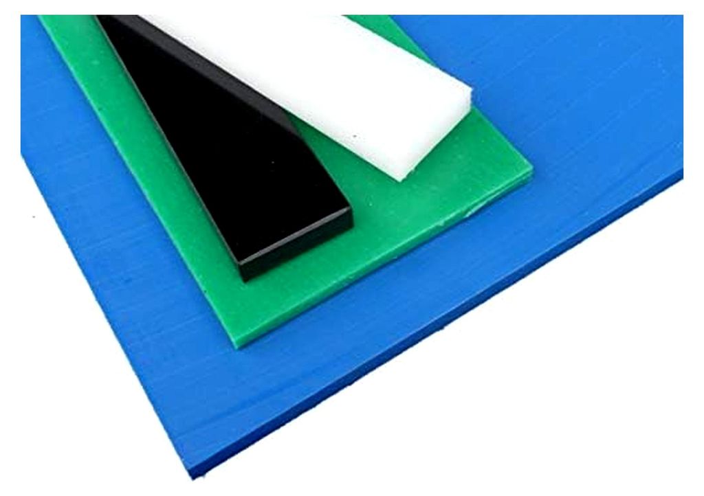PE-HD Platte, 1000 x 495 x 12 mm natur (weiß)
